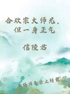 合欢宗大师兄，但一身正气