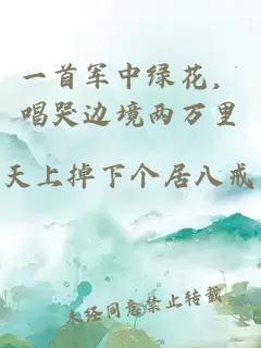 一首军中绿花，唱哭边境两万里