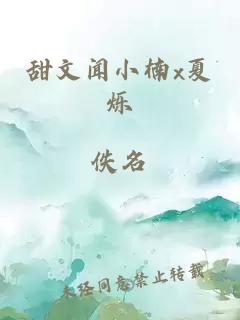 甜文闻小楠x夏烁